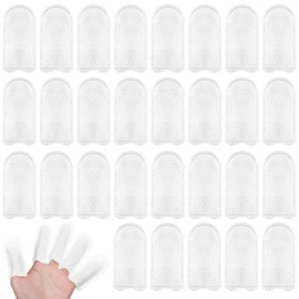 100 Pcs Cotton Finger Cots, Finger Gloves Disposable, Sweat Resistant, Comfortable and Breathable for Work Nails Cleaning and Injured Fingers