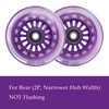 WHEELGOO 4-Pack Wiggle Car Quiet PU Replacement Wheels for Plasma