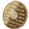 1 Year AA Medallion 22K Gold Plated Sobriety Chip