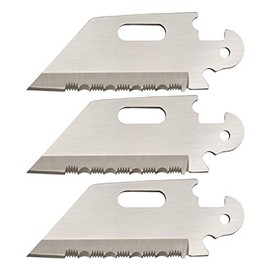 Cold Steel unisex adult Click-N-Cut Click N Cut, 3 Pack Utility Serrated Blades, One Size US