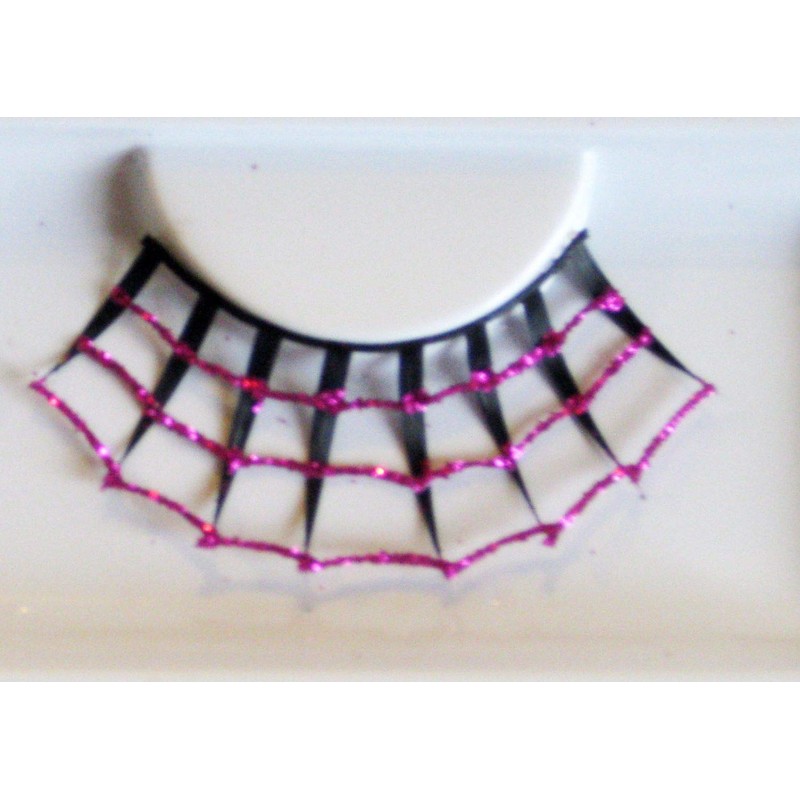 EULENSPIEGEL Wimpern Spider schwarz/pink