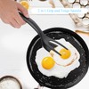 LIAMGUS Black Fried Egg Flipper, 2 in 1 Spatula, Egg