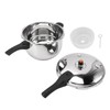 LUCKDANO Stainless Steel Pressure Cooker, Multifunctional with Safety Valve, 80KPA,