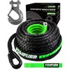 Synthetic Winch Rope with Hook, 3/8" x 92ft 26500LBS Winch