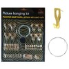 48 PC PICTURE FRAME HANGING KIT -Canvas, Clocks WALL HOOKS,