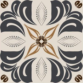 Poromoro Spanish Portuguese Azulejo Style Peel and Stick Backsplash Tile Stickers Set of 16 pcs(3.9_4)