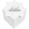 150 cocktail napkins, 3-ply, 25 x 25 cm, drink more