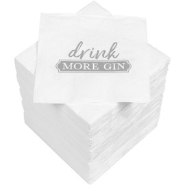 150 cocktail napkins, 3-ply, 25 x 25 cm, drink more gin