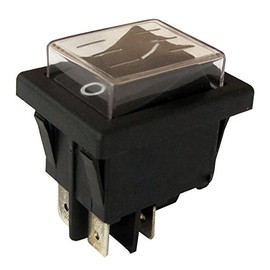tibelec 551720 Black Rocker Switch for Outdoor Use