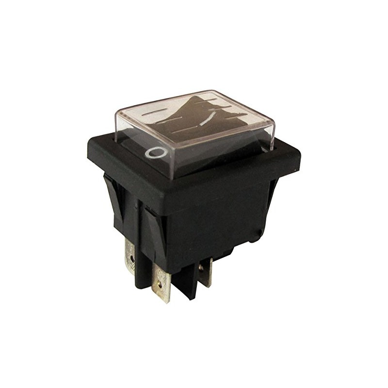 tibelec 551720 Black Rocker Switch for Outdoor Use