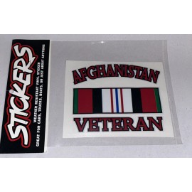 STICKERS Afghanistan Veteran Weather Resistant Vinyl Decal Sticker