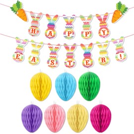 Easter Eggs for Hanging – Colourful Honeycomb Balls as Easter Decoration for the Perfect Spring Decoration