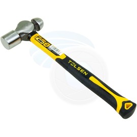 Ball Pein Hammer Fiberglass Handle 16Oz Carbon Steel Head