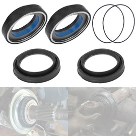 Front Axle Vacuum Knuckle & Tube Seal Kit Compatible with Ford 1998-2004 F250 F350 F450 F550 Super Duty Dana 50 Dana 60, Replaces# 50491 50381 41784-2