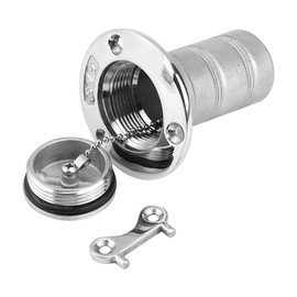 Boat Marine Stainless Steel Fuel Gas Oil Tank Deck Filling Connection Key Locking Gas Cap and Fuel Filler