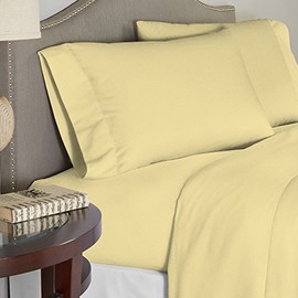 Celeste Home 190 GSM Full, Butter Sheet Set