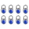 Combination Lock, LQYN Standard Dial Combination Lock, Pack of 8;