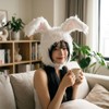 Moerstar Rabbit Ears, Hat, Cosplay, Halloween, Fluffy, Rabbit, Unisex, Cute,