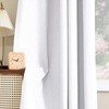 H.VERSAILTEX Linen Look 100% Blackout Curtains 45 Inches Long for