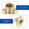 uxcell 5 Pcs Tr8x8 Lead Screw Brass Nut, Trapezoidal Nut