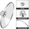 11 Inch Tempered Glass Lid Replacement Cover for 11 Inches