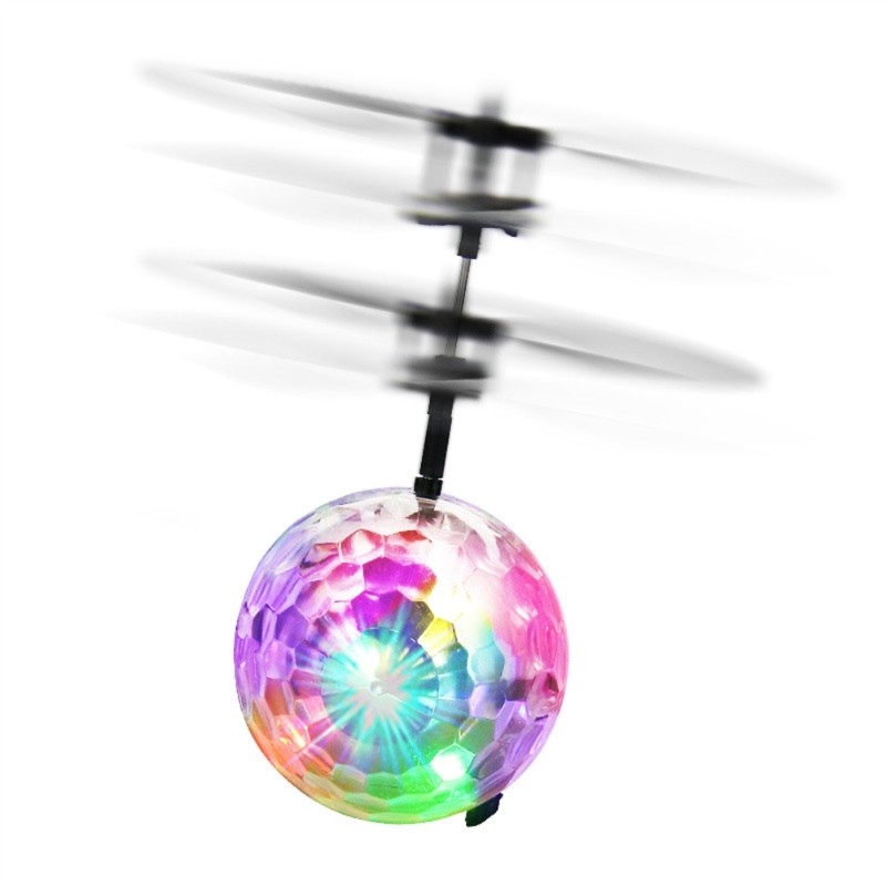 LED Luminous Electric Flying Ball Helicopter for Kids Induction Flying