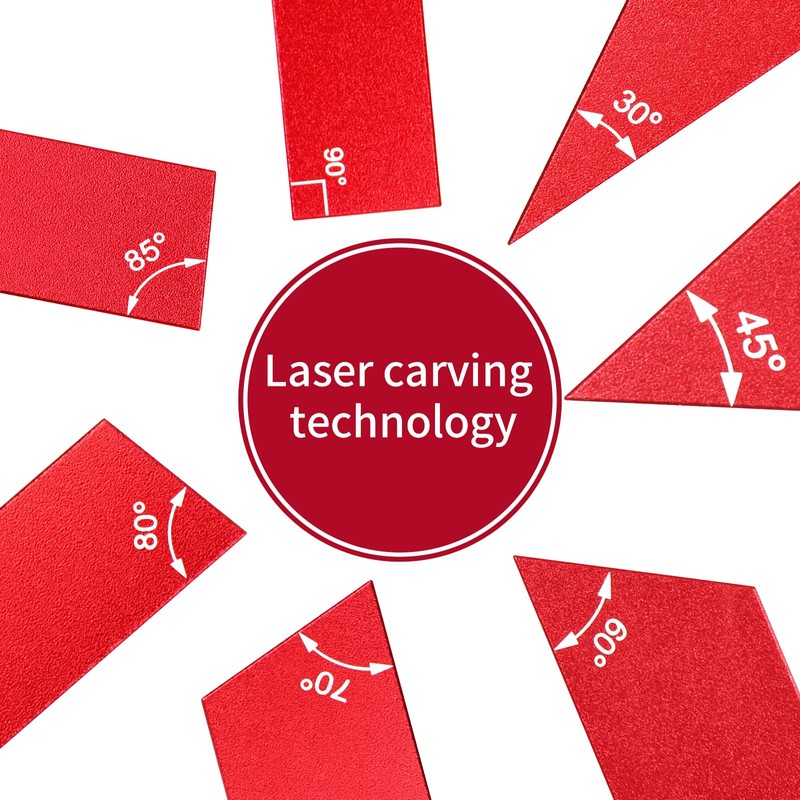 KAGYIFLY Router Table Setup Bars, 7pcs Aluminum Precision Setup Blocks