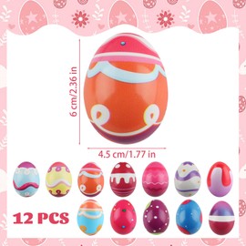 Hillylolly Easter Eggs Stress Ball Pack of 12 Anti-Stress Balls Adults Children Anti-Stress Ball Kneading Ball Crushing Ball for Children Adults Anti Stress Balls Easter Party Gifts Decoration