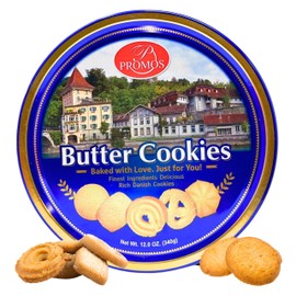 Holiday Christmas Cookies in Tin Galletas Navideñas Xmas Cookies in Tin Holiday Cookies in Tins for Gift Giving Cookies in a Tin Cookie Gift Basket Cookie Tins with Cookies Galletas de Navidad (12 OZ)