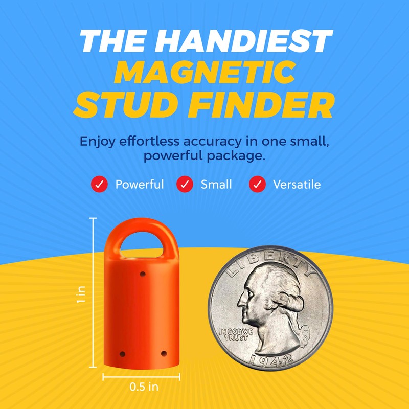 MagnetPal Magnetic Wall Stud Finder - Small Easy Behind Wall