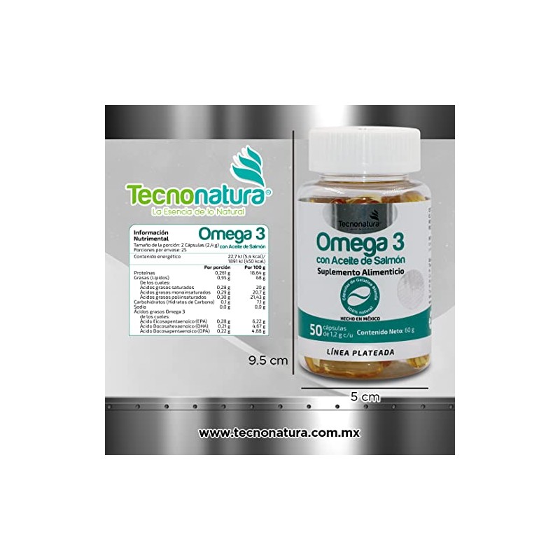 OMEGA 3 ACEITE DE SALMON c50 capsulas softgel TECNONATURA