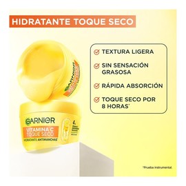 Hidratante Garnier Toque Seco Antimanchas con Vitamina C y Acido Hialurónico 85g
