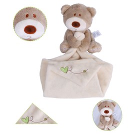 Kisangel Soothing Baby Toys Animal Plush Towel Doll Bib Newborn Baby Toys Soft Fabric Feeding Accessories