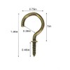 IDEALSV 60 Pcs 1" Bronze Screw Ceiling Hooks 1 Inch