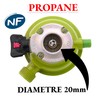 Générique Pressure Regulator Propane (Green) 37 mbar, Diameter 20 (G52)