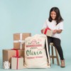 Custom Name Santa Gift Sack: Canvas Laundry Bag