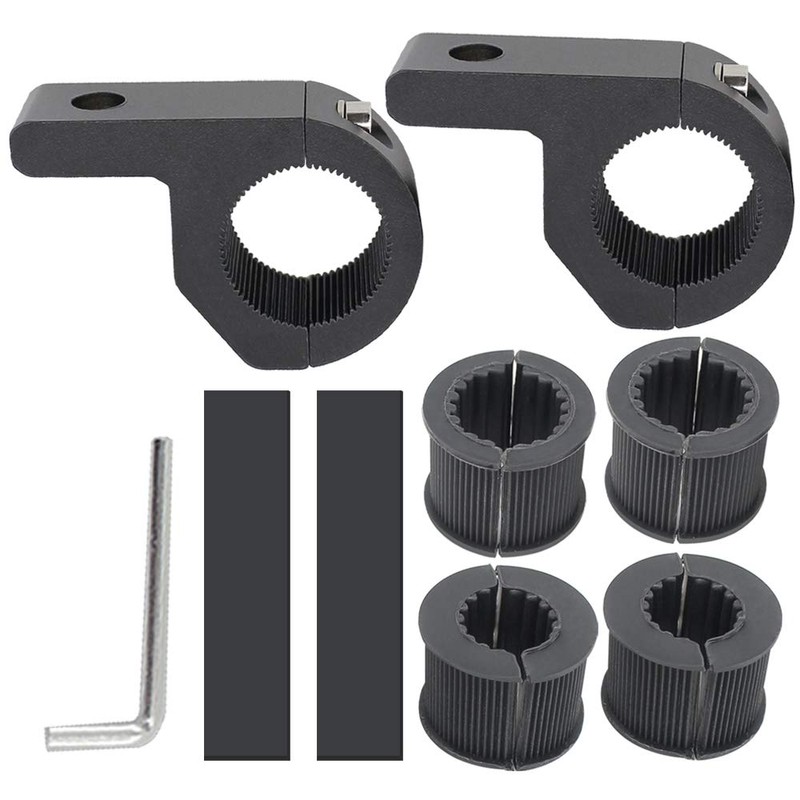 Motorcycle Bull Bar Mounting Bracket 2PCS Horizontal Light Mount Clamp