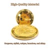 KANGHE KANGHE 2pcs Dogecoin Coin Collection, Doggie Virtual Coin, Shiba