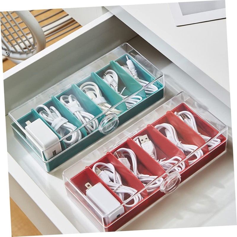 Operitacx Household Cable Management Box Multi Compartment Organizer for Power