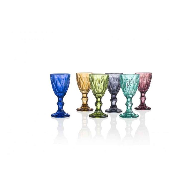 BRANDANI 54211 - Bicchiere da liquore Diamond, multicolore