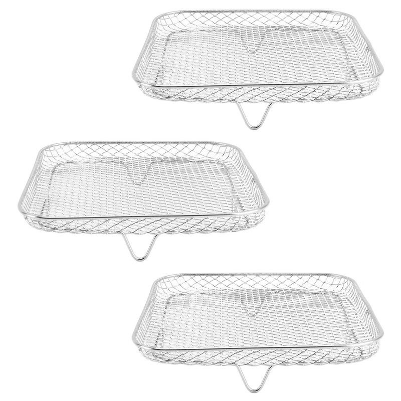 3PCS Fryer Rack Set 304 Stainless Steel Stackable Multi Layer