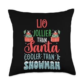 Ice Cold Charisma Christmas Holiday Heat Lio Jollier Than Santa Cooler Than Snowman Frosty Christmas Throw Pillow, 18x18, Multicolor