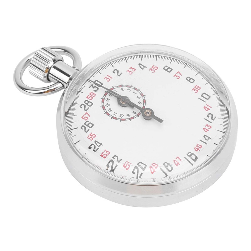 Mechanical Stopwatch Stainless Steel Chronograph Sports Competition Circulation Timer Physics