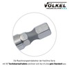 VÖLKEL HexDrive Machine Tap (Hex Socket) 1/4 Inch Bit HSS-E