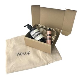 Aesop Gift Set with Gift Box and Drawstring Bag - Andrum Aromatic Hand Balm 75ml, Hand Wash 500ml, and Hand Soap - [Parallel Import]