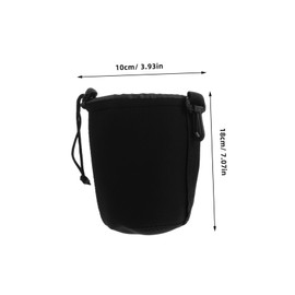 SHOWERORO 2 Pcs Lens Sleeve with Shockproof Padding for Versatile Storage for Photography Accessories and Organized Setup