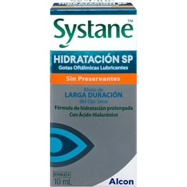 Systane Hidratación SP Gotas Oculares Sin Conservantes para Ojo Seco, con Ácido Hialurónico, Hidratación Superior, Compatibles con Lentes de Contacto 