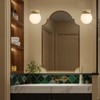 Popity home Gold Mid Centry Modern Wall Sconce, Globe Wall