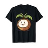 Süße lächelnde Kokosnuss I Cartoon Kokosnuss T-Shirt
