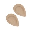 LALAFINA 1pair Khaki Waterdrop Forefoot Cushions for High-heeled Shoes Pad